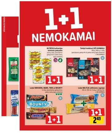 Iki - "IKI" 1+1 nuolaidų leidinys "Daugiau yra pigiau" 2026-02-09 – 2026-02-15