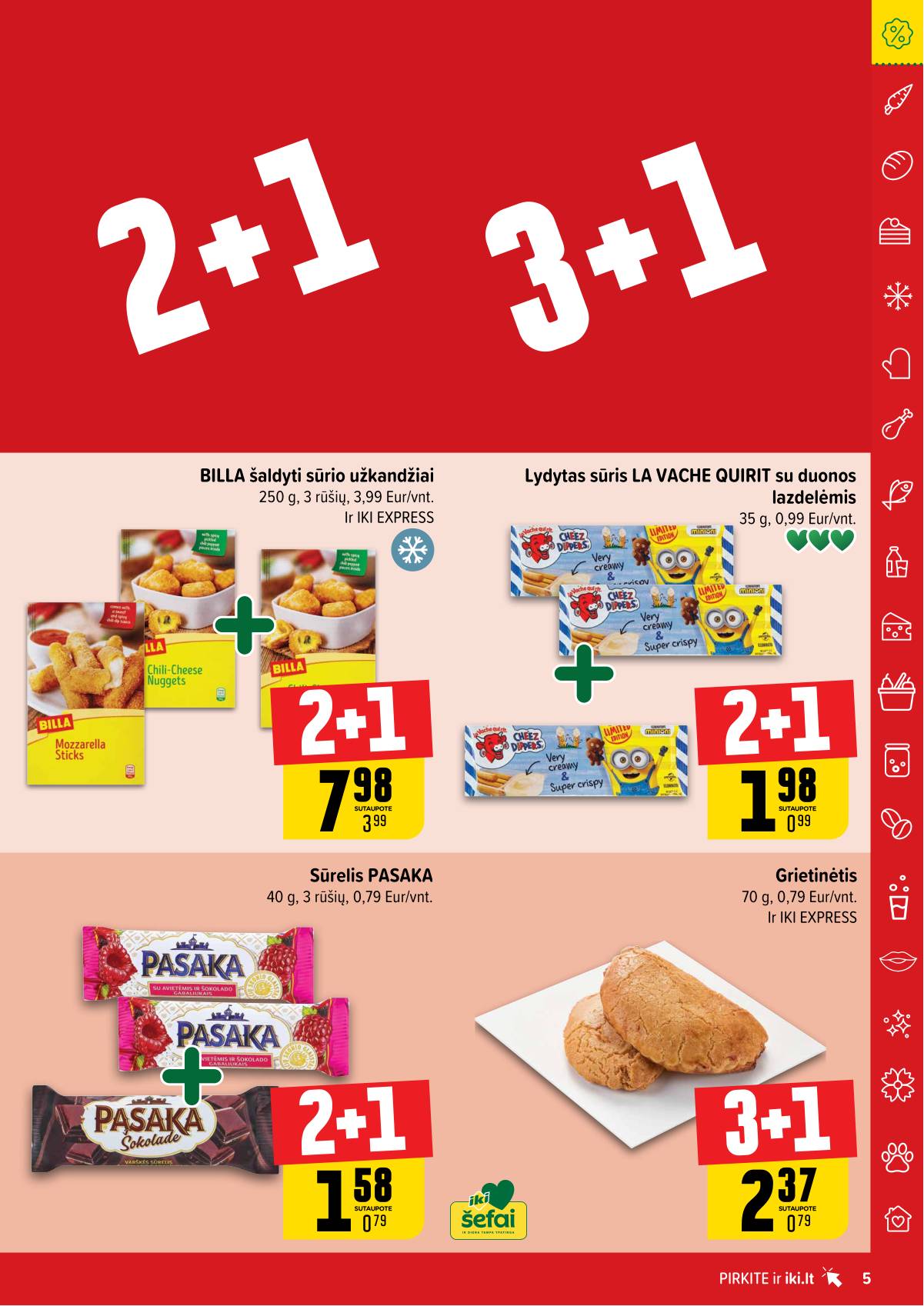 Iki - "IKI" 1+1 nuolaidų leidinys "Daugiau yra pigiau" 5 puslapis