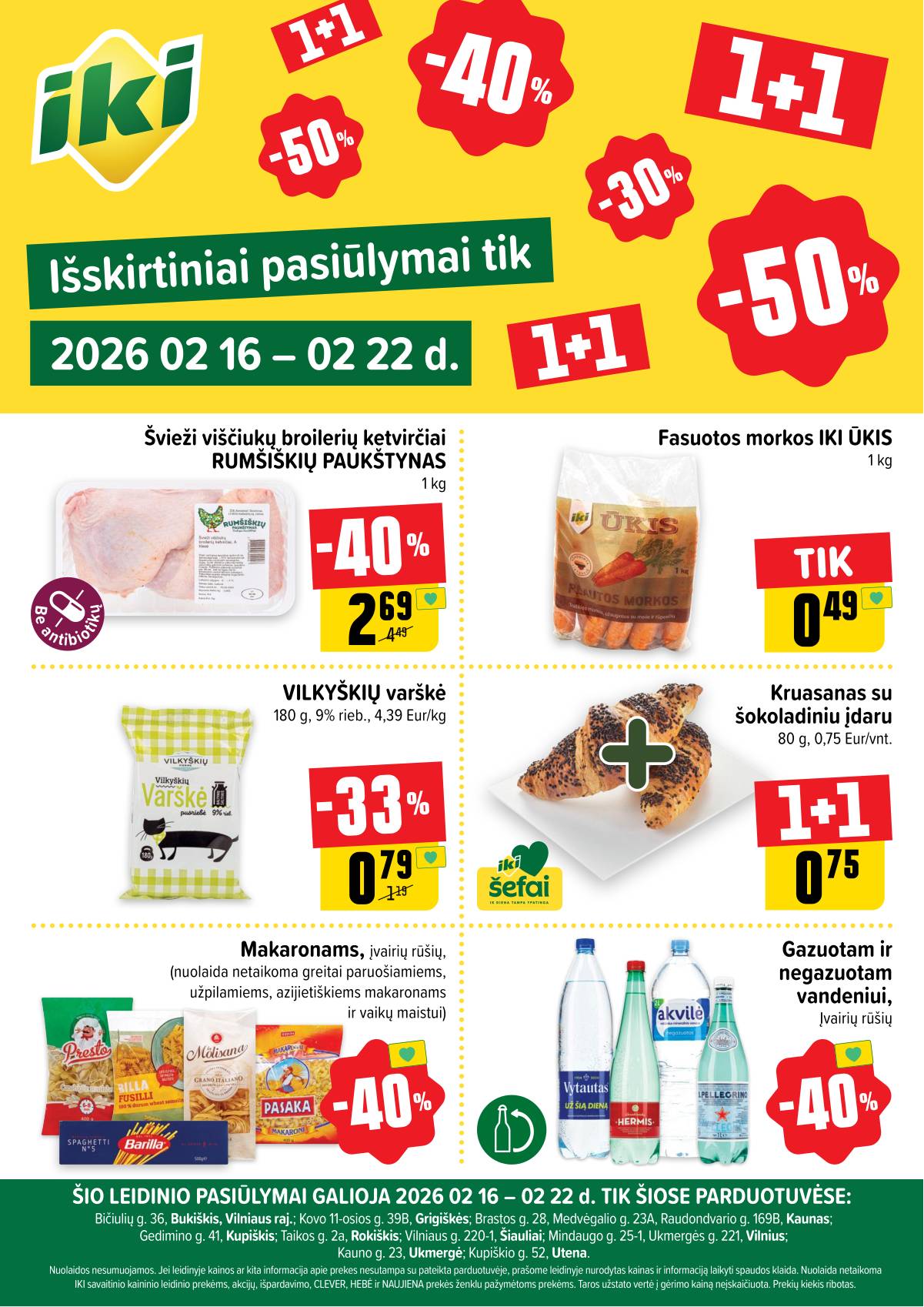 Iki - Specialūs pasiūlymai IKI parduotuvės klientams 1 puslapis