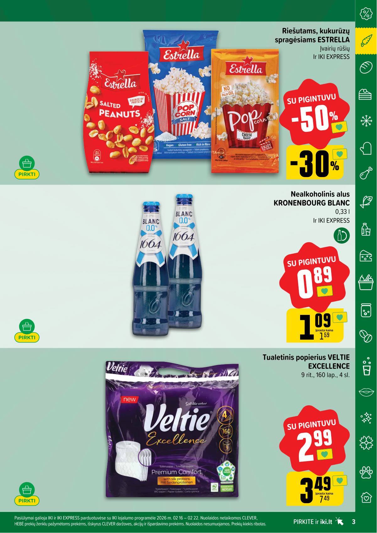 Iki - "IKI" akcijų leidinukas "Taupymo žaidynės" 3 puslapis