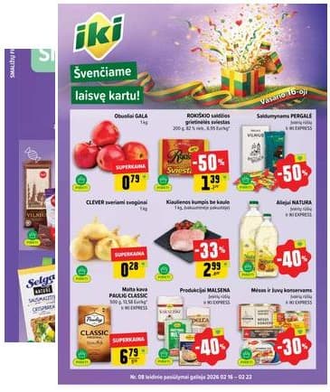 Iki - IKI akcijų leidinys 2026-02-16 – 2026-02-22