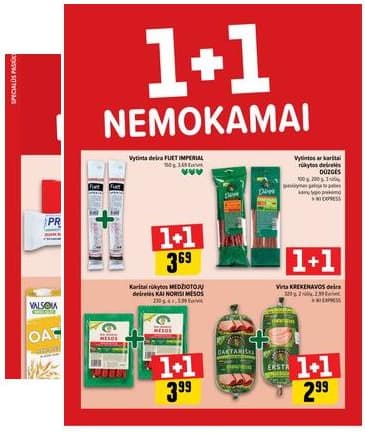 Iki - "IKI" 1+1 nuolaidų leidinys "Daugiau yra pigiau" 2026-02-23 – 2026-03-01