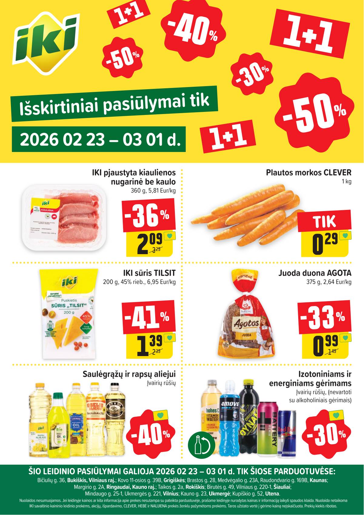 Iki - Specialūs pasiūlymai IKI parduotuvės klientams 1 puslapis