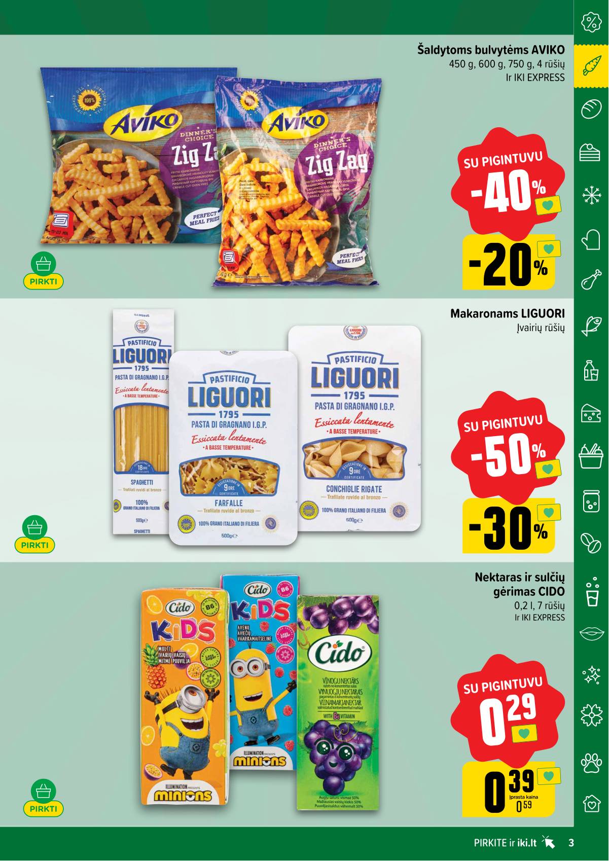 Iki - "IKI" akcijų leidinukas "Taupymo žaidynės" 3 puslapis