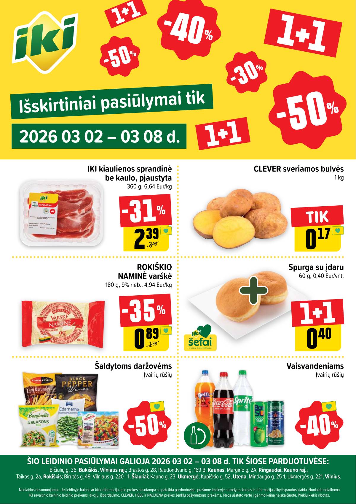 Iki - Specialūs pasiūlymai IKI parduotuvės klientams 1 puslapis