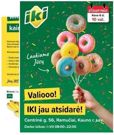 Iki - Specialūs pasiūlymai IKI Ramučiai parduotuvės klientams 2026-03-06 – 2026-03-08