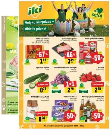 Iki - IKI akcijų leidinys 2026-03-16 – 2026-03-22