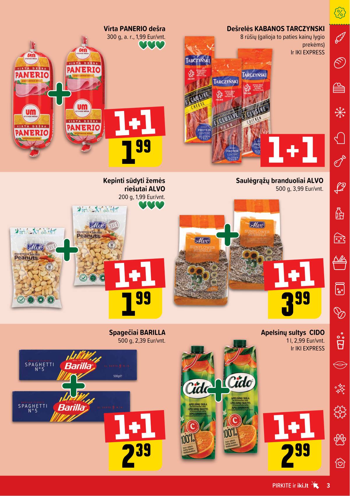 Iki - "IKI" 1+1 nuolaidų leidinys "Daugiau yra pigiau" 3 puslapis