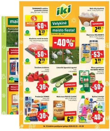 Iki - IKI Kainų leidinys Nr. 13 2026-03-23 – 2026-03-29