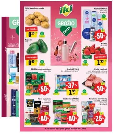 Iki - IKI akcijų leidinys 2026-04-06 – 2026-04-12