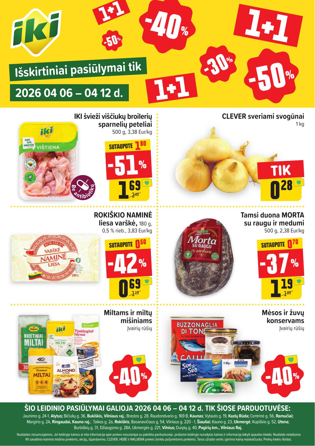 Iki - Specialūs pasiūlymai IKI parduotuvės klientams 1 puslapis