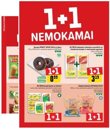 Iki - "IKI" 1+1 nuolaidų leidinys "Daugiau yra pigiau" 2026-04-06 – 2026-04-12