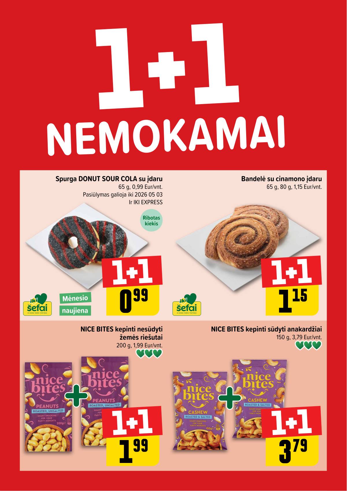 Iki - "IKI" 1+1 nuolaidų leidinys "Daugiau yra pigiau" 1 puslapis