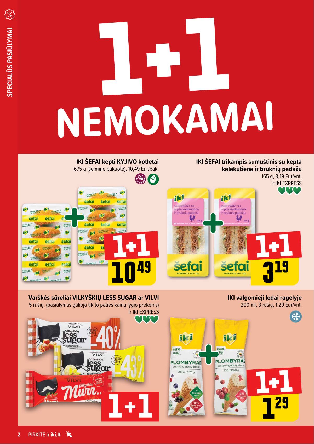 Iki - "IKI" 1+1 nuolaidų leidinys "Daugiau yra pigiau" 2 puslapis