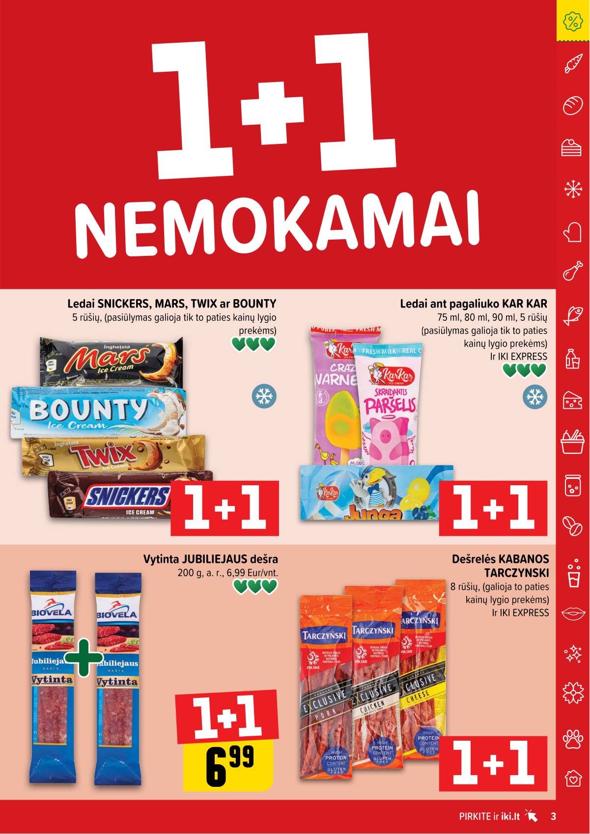 Iki - "IKI" 1+1 nuolaidų leidinys "Daugiau yra pigiau" 3 puslapis