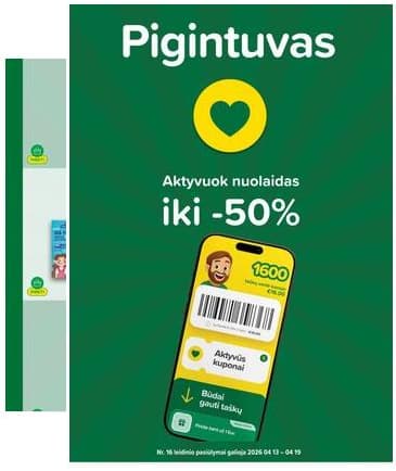 Iki - "IKI" akcijų leidinukas "Taupymo žaidynės" 2026-04-13 – 2026-04-19