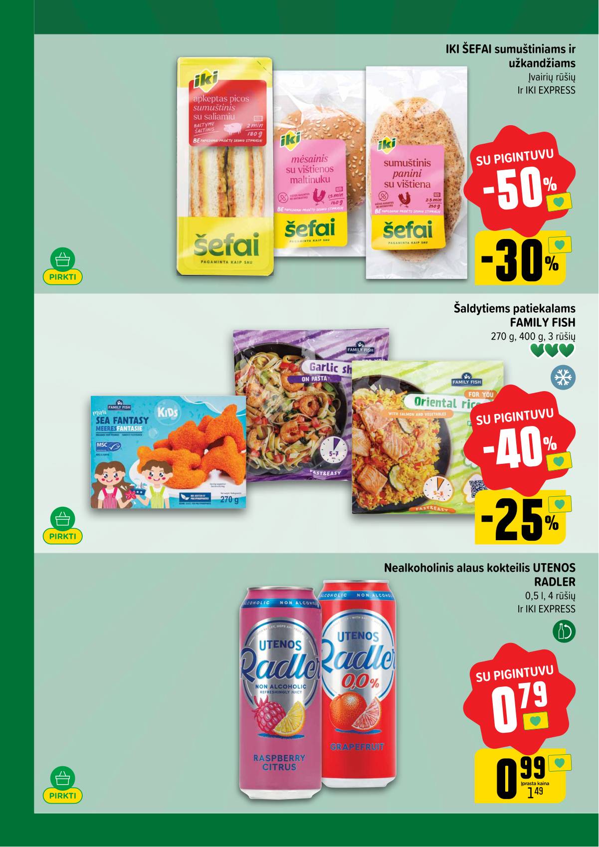 Iki - "IKI" akcijų leidinukas "Taupymo žaidynės" 2 puslapis