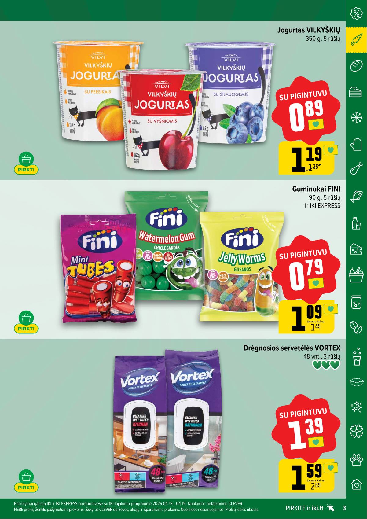 Iki - "IKI" akcijų leidinukas "Taupymo žaidynės" 3 puslapis