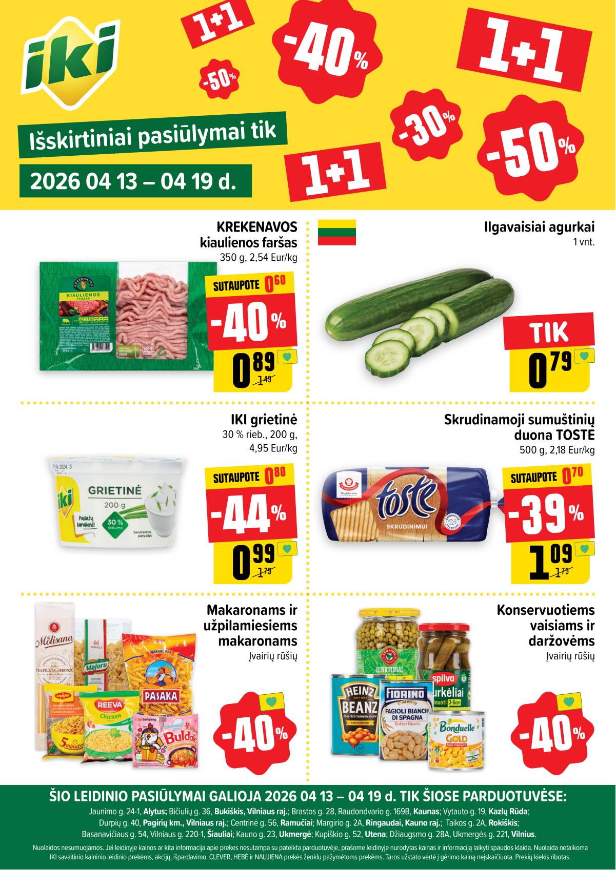 Iki - Specialūs pasiūlymai IKI parduotuvės klientams 1 puslapis