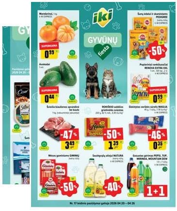 Iki - IKI akcijų leidinys 2026-04-20 – 2026-04-26