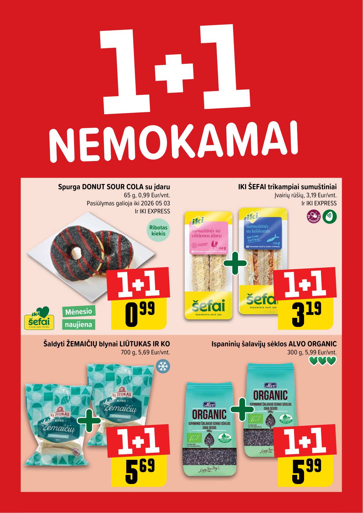 Iki - "IKI" 1+1 nuolaidų leidinys "Daugiau yra pigiau" 1 puslapis