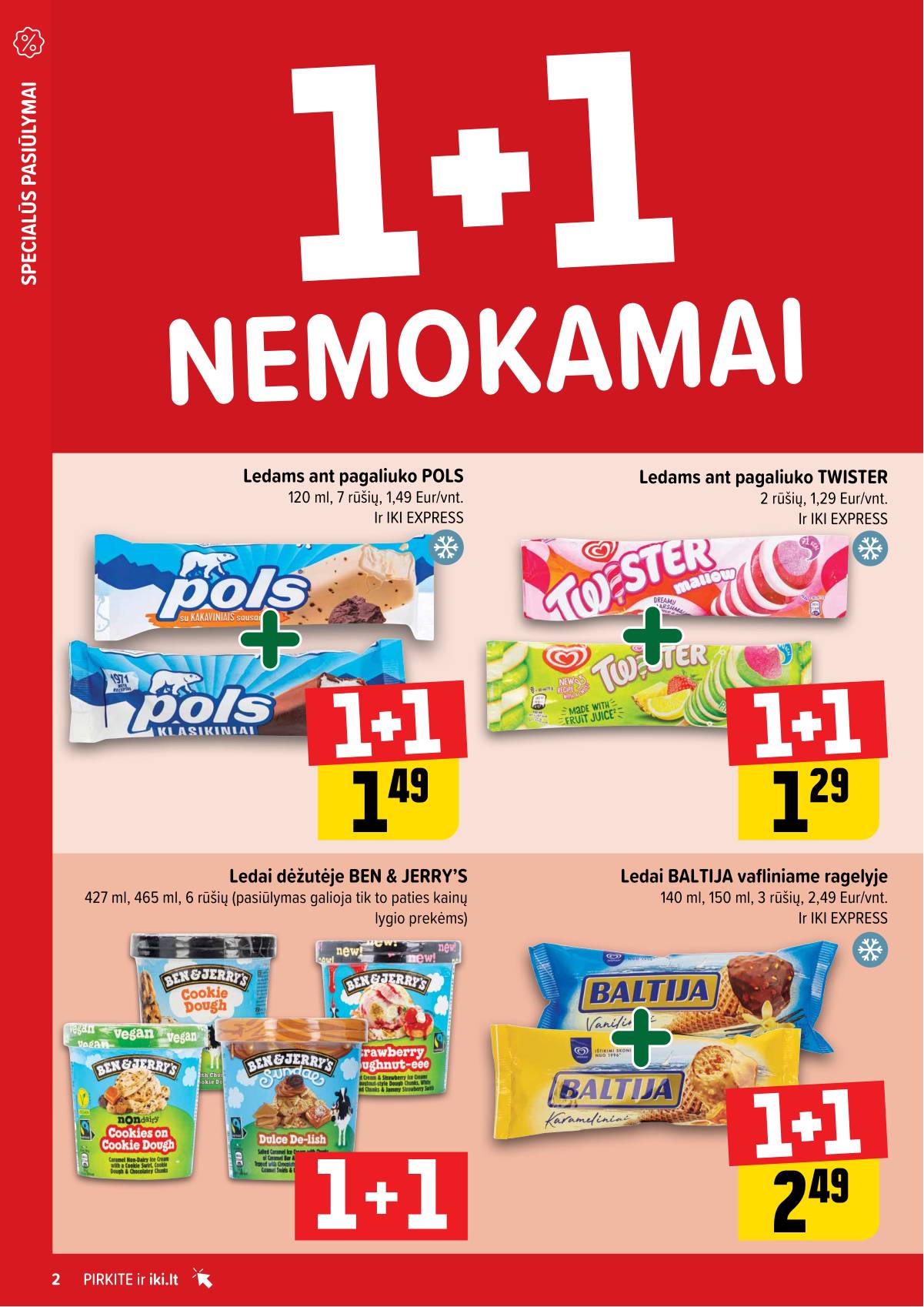 Iki - "IKI" 1+1 nuolaidų leidinys "Daugiau yra pigiau" 2 puslapis
