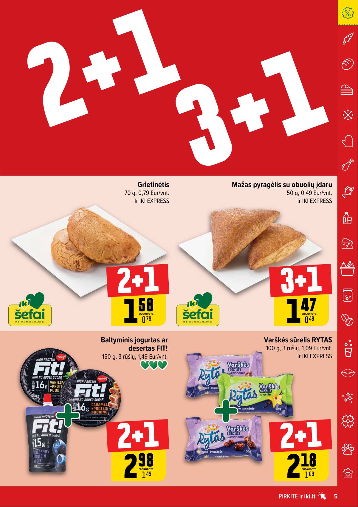 Iki - "IKI" 1+1 nuolaidų leidinys "Daugiau yra pigiau" 5 puslapis