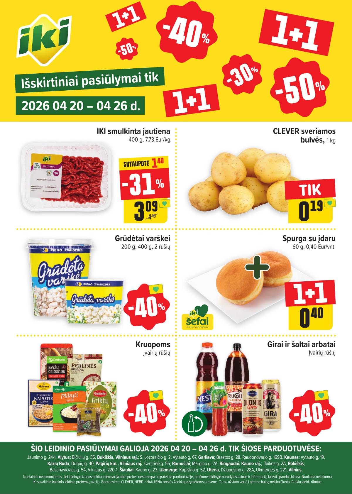 Iki - Specialūs pasiūlymai IKI parduotuvės klientams 1 puslapis