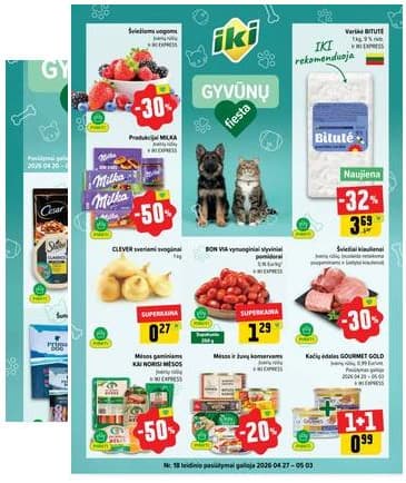 Iki - IKI akcijų leidinys 2026-04-27 – 2026-05-03
