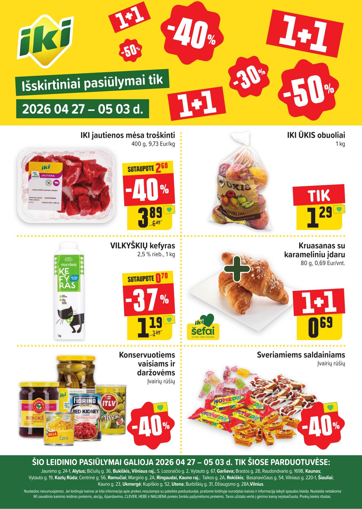 Iki - Specialūs pasiūlymai IKI parduotuvės klientams 1 puslapis