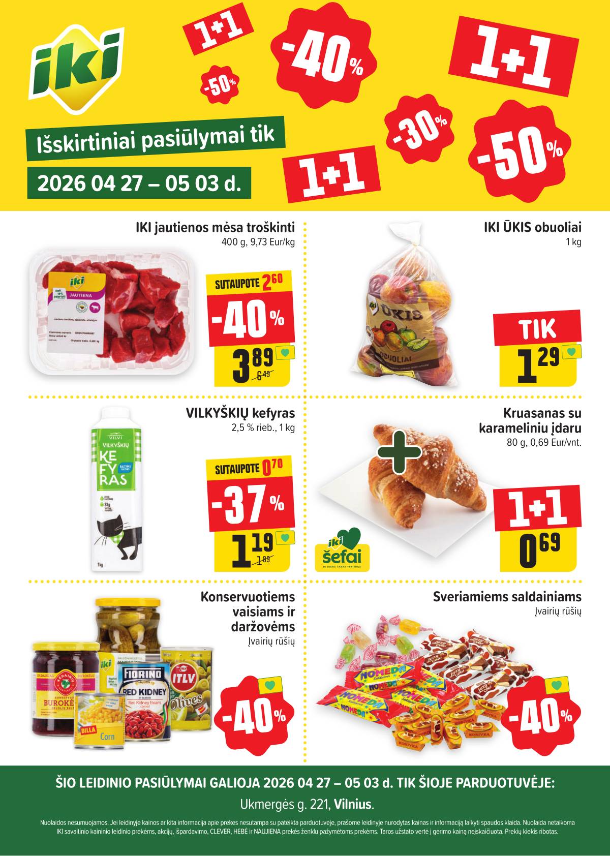 Iki - Specialūs pasiūlymai IKI Pikas parduotuvės klientams 1 puslapis