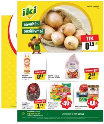 Iki - Specialūs pasiūlymai IKI Pikas parduotuvės klientams 2026-05-04 – 2026-05-10