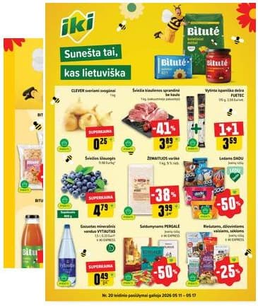 Iki - IKI akcijų leidinys 2026-05-11 – 2026-05-17