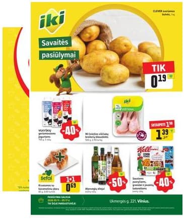 Iki - Specialūs pasiūlymai IKI Pikas parduotuvės klientams 2026-05-11 – 2026-05-17