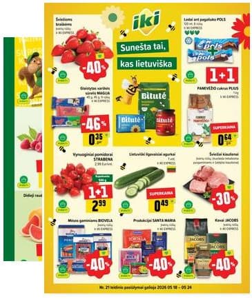 Iki - IKI akcijų leidinys 2026-05-18 – 2026-05-24