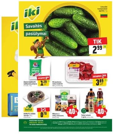 Iki - Specialūs pasiūlymai IKI parduotuvės klientams 2026-05-18 – 2026-05-24