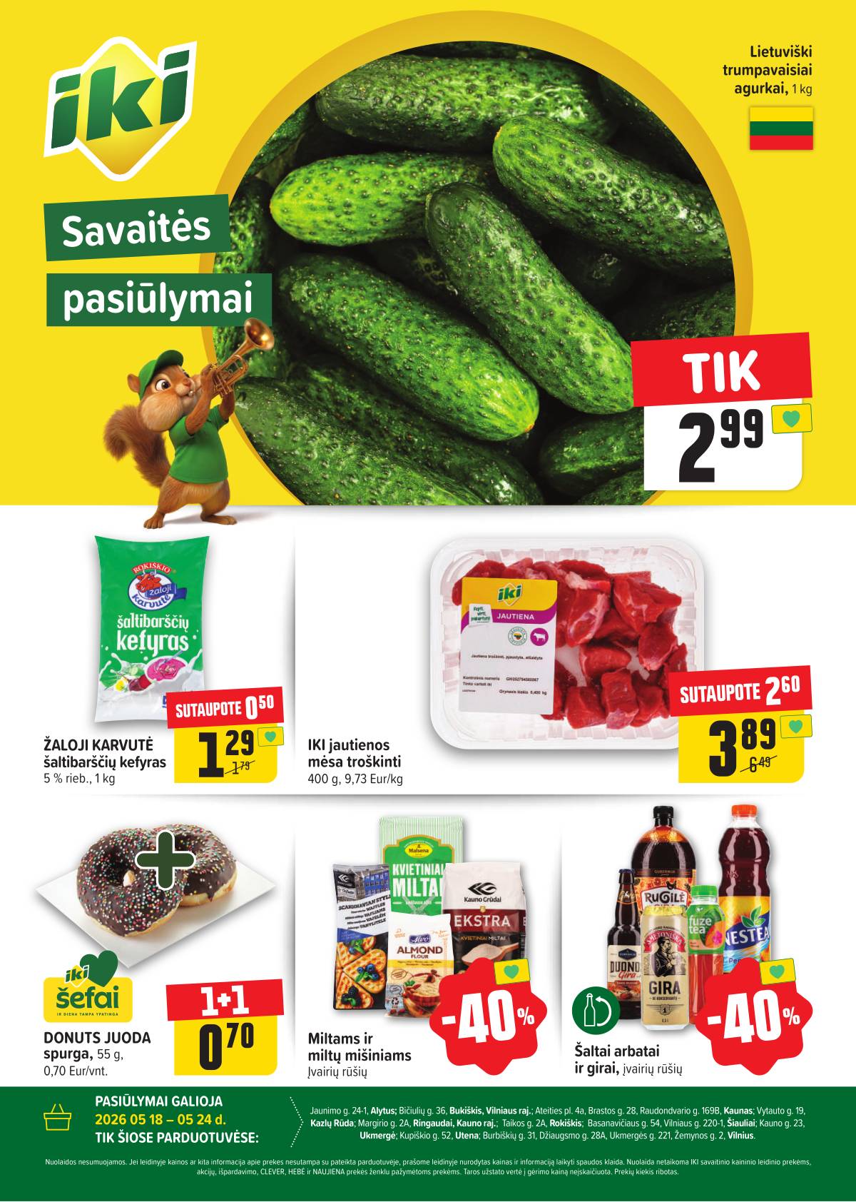 Iki - Specialūs pasiūlymai IKI parduotuvės klientams 1 puslapis