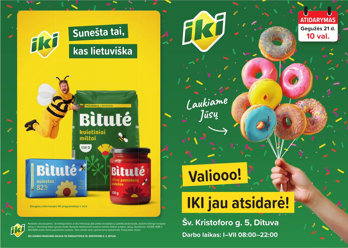 Iki - Specialūs pasiūlymai IKI Dituva parduotuvės klientams 1 puslapis