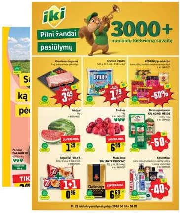 Iki - IKI akcijų leidinys 2026-06-01 – 2026-06-07