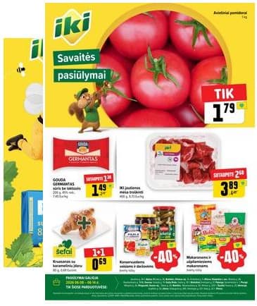 Iki - Specialūs pasiūlymai IKI parduotuvės klientams 2026-06-08 – 2026-06-14