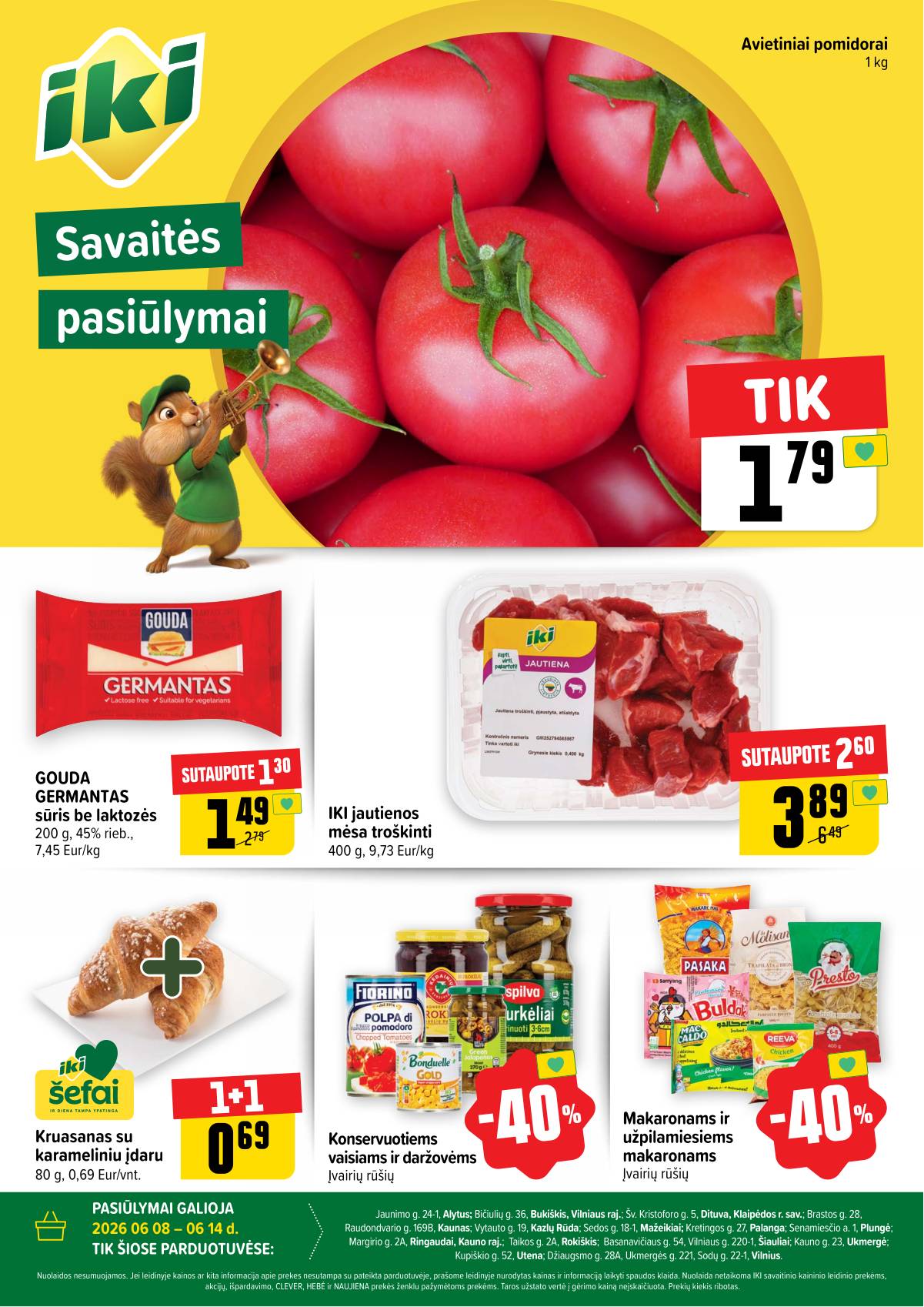 Iki - Specialūs pasiūlymai IKI parduotuvės klientams 1 puslapis