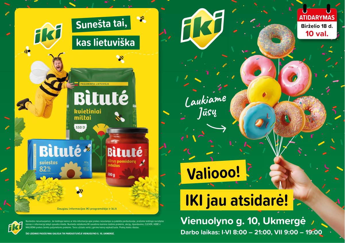 Iki - Specialūs pasiūlymai IKI Ukmergė – Vienuolyno parduotuvės klientams 1 puslapis