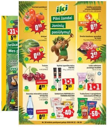 Iki - IKI akcijų leidinys 2026-06-22 – 2026-06-28