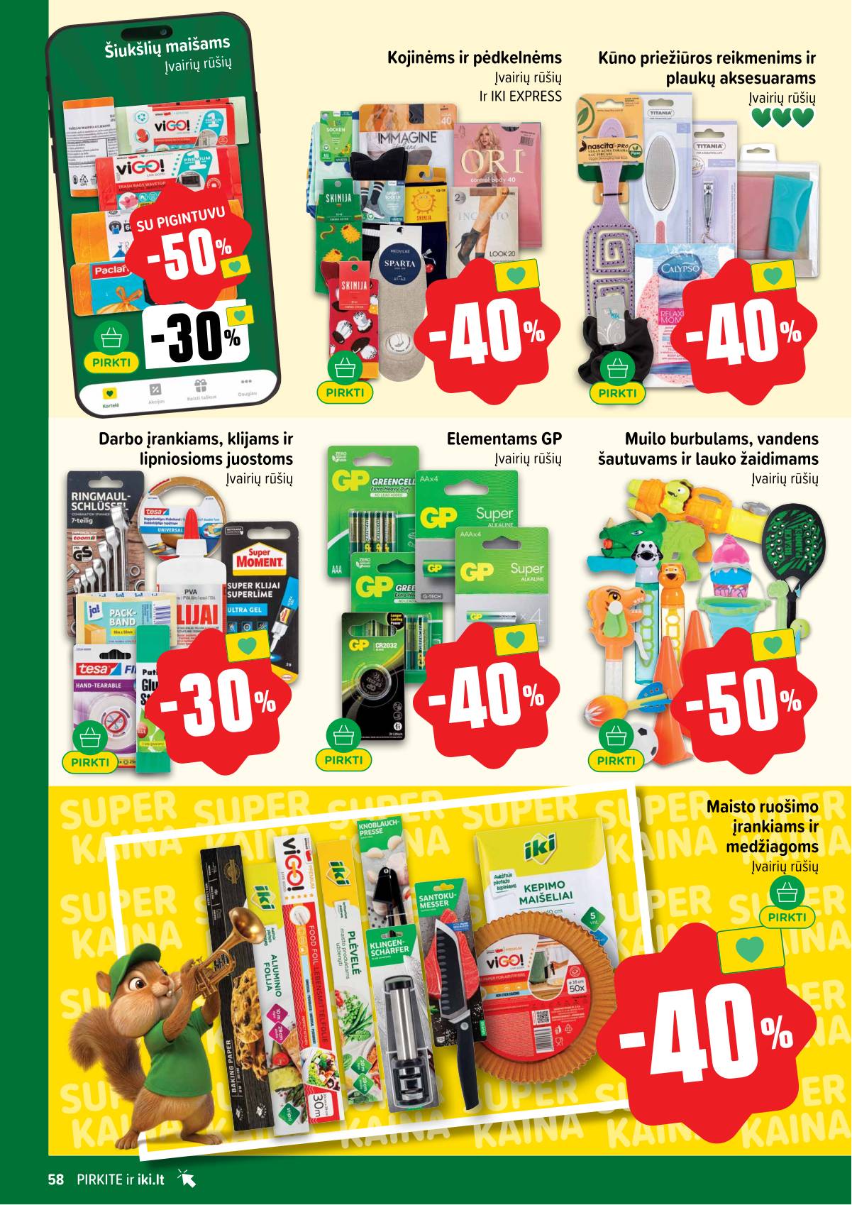 Iki - IKI akcijų leidinys 58 puslapis
