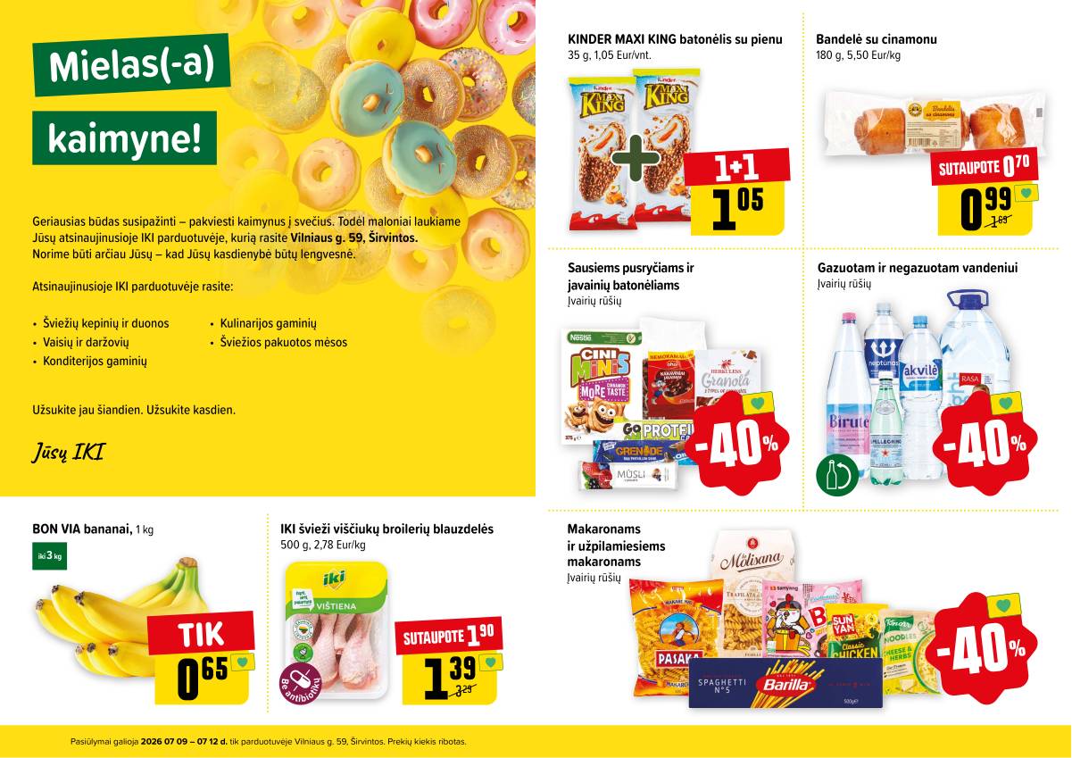 Iki - Specialūs pasiūlymai IKI Širvintos parduotuvės klientams 2 puslapis