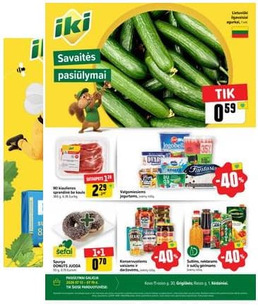 Iki - Specialūs pasiūlymai IKI Grigiškės – Kovo 11-osios ir IKI Kėdainiai parduotuvės klientams 2026-07-13 – 2026-07-19