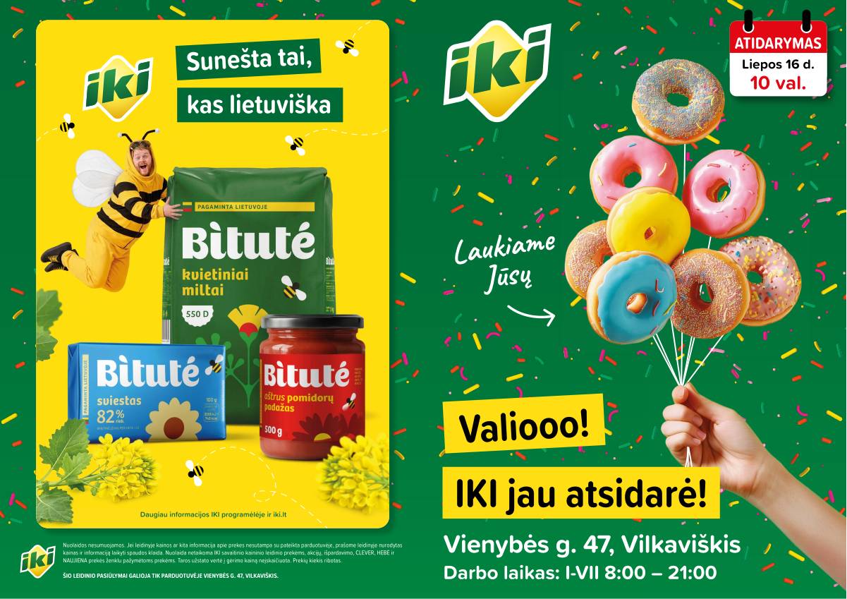Iki - Specialūs pasiūlymai IKI Vilkaviškis parduotuvės klientams 1 puslapis