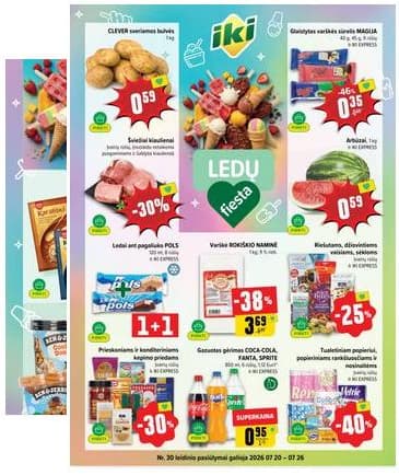Iki - IKI akcijų leidinys 2026-07-20 – 2026-07-26