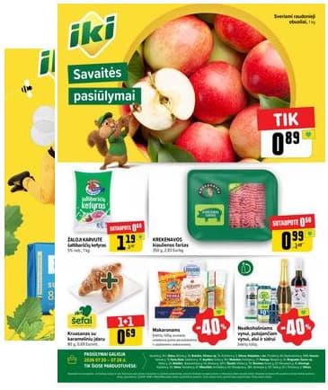 Iki - Specialūs pasiūlymai IKI parduotuvės klientams 2026-07-20 – 2026-07-26