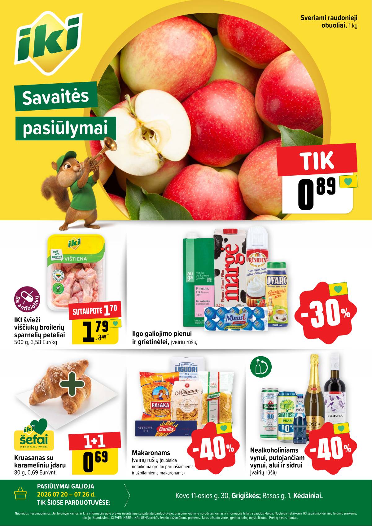 Iki - Specialūs pasiūlymai IKI Grigiškės – Kovo 11-osios ir IKI Kėdainiai parduotuvės klientams 1 puslapis